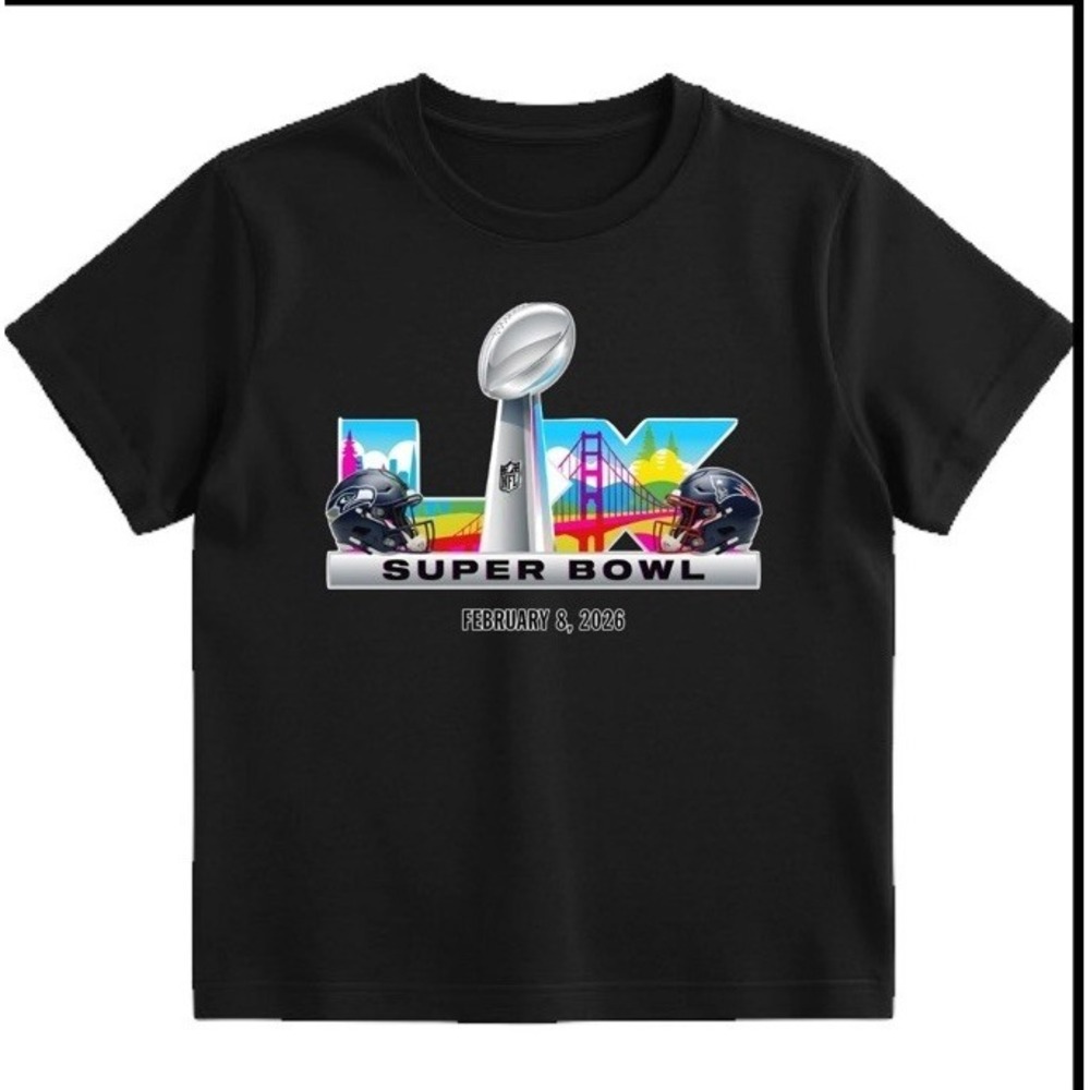 2026 Patriots vs Seahawks Super Bowl Shirt New England Seattle T-Shirt XL